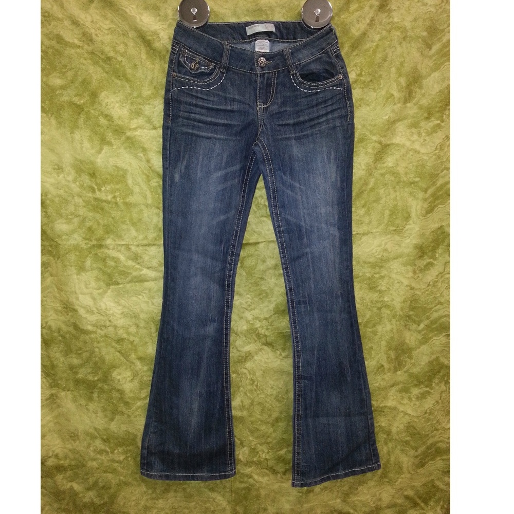 No Boundaries jeans stretch dark wash like new 3